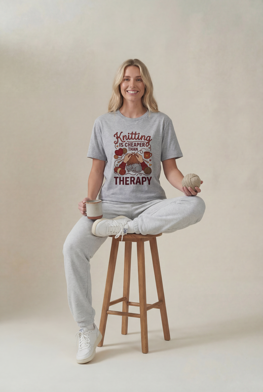 "Keep Calm and Knit On: Therapy Not Required"