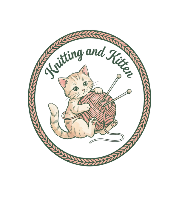 Knitting and Kitten